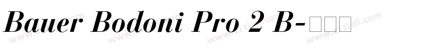 Bauer Bodoni Pro 2 B字体转换